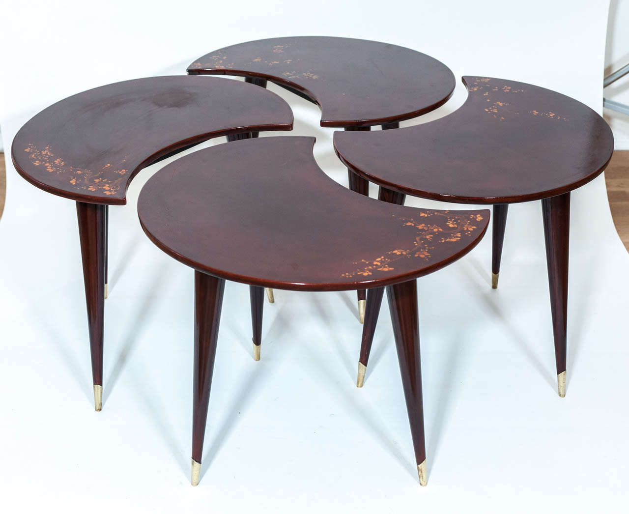 American Lacquered Chinoiserie Cocktail Table