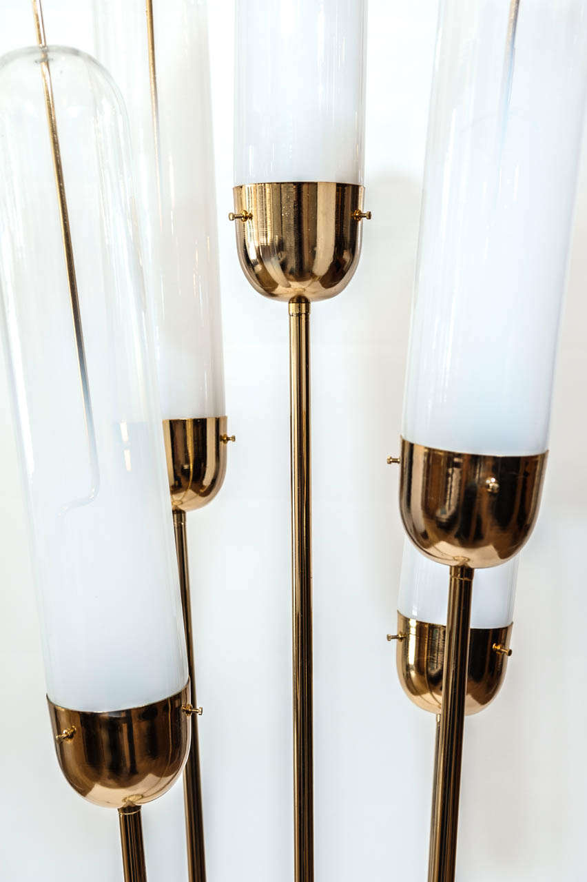 A Murano Glass Floor Lamp In Excellent Condition In Toronto, ON