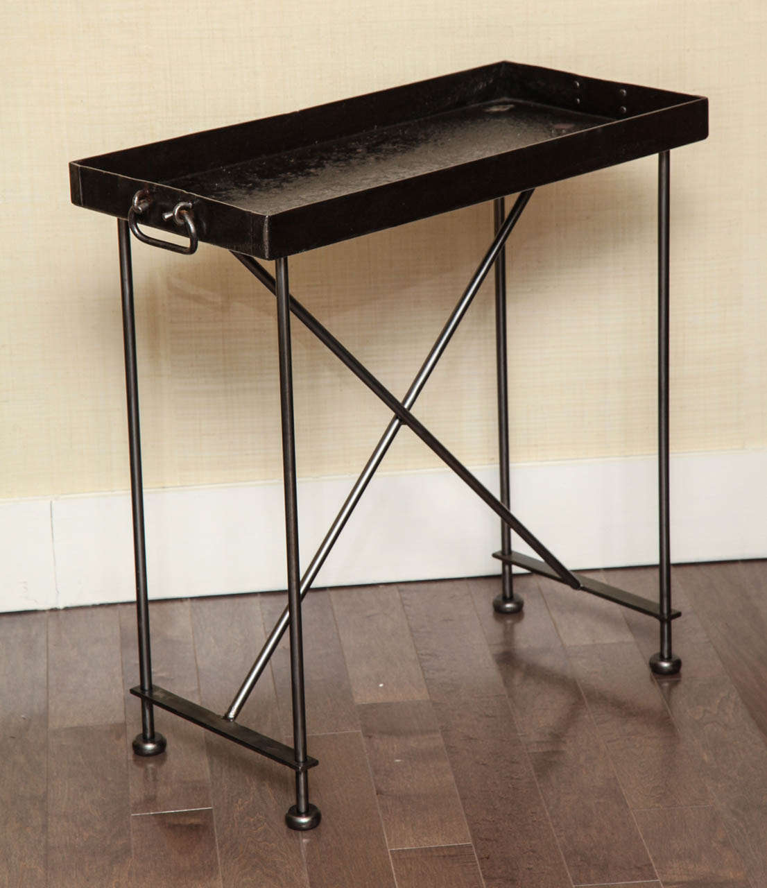 American Pair of Steel Tray Tables