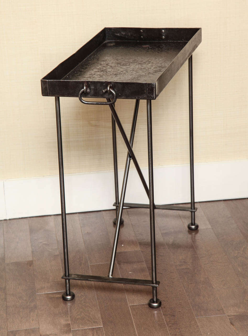 Pair of Steel Tray Tables 1