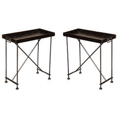 Pair of Steel Tray Tables