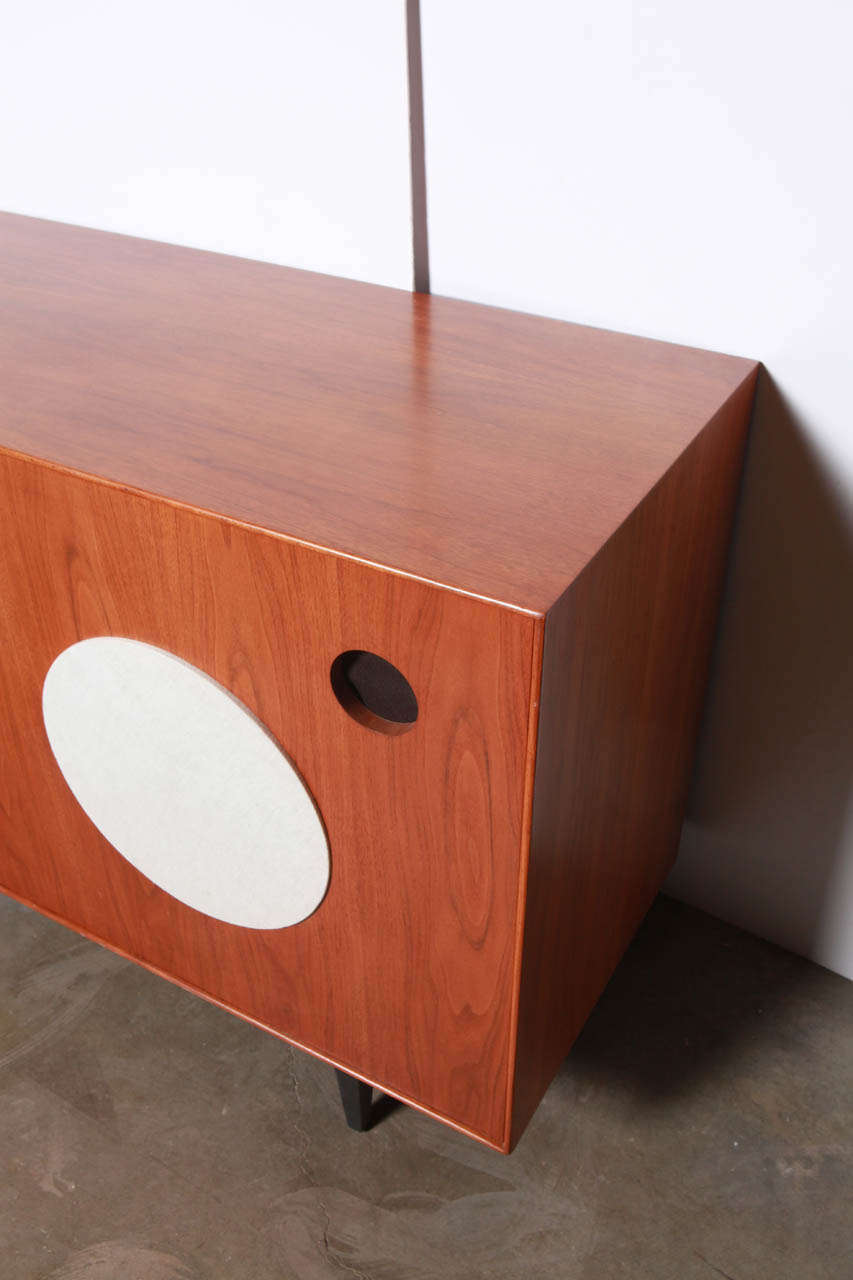 Walnut George Nelson Stereo Cabinet for Herman Miller