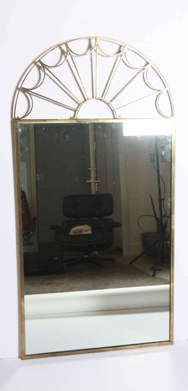 Fantastic brass Mastercraft mirror. The perfect accent piece for an elegant interior.