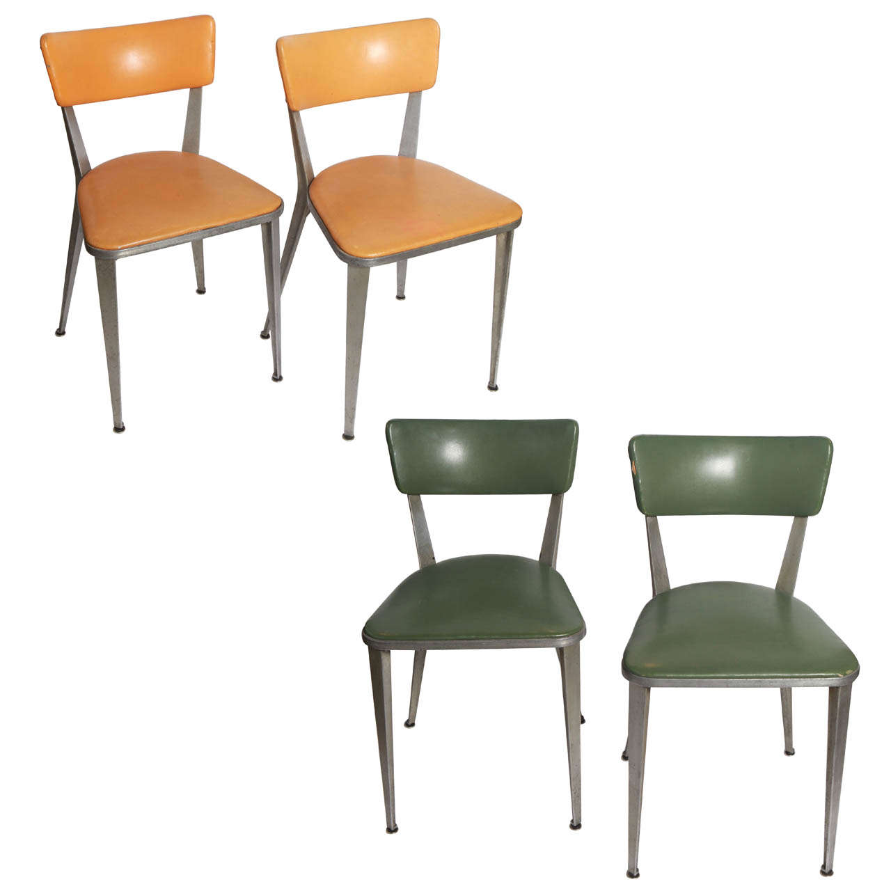 Set of Four BA3 Ernest Race Chairs For Sale