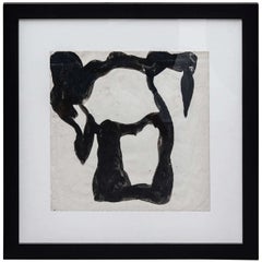 Vintage Jean Hans Arp, Paper Cutting Painted with Indian Ink