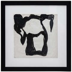 Jean Hans Arp, Paper Cutting Painted with Indian Ink