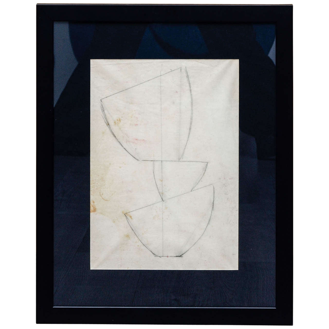 Jean Arp pencil drawing, 1960s, offered by Galerie Charraudeau