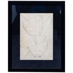 Retro Jean Hans Arp, Pencil Drawing