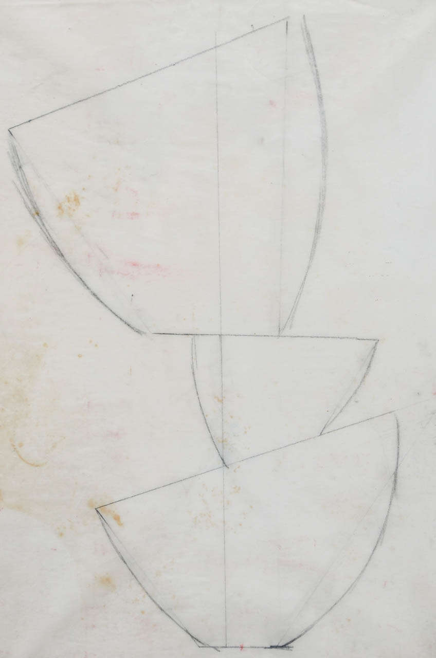 Mid-20th Century Jean Hans Arp, Pencil Drawing For Sale