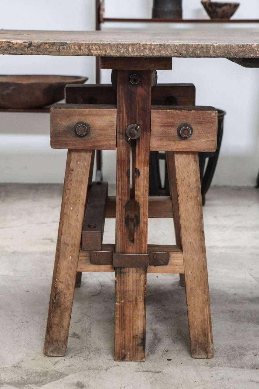 Wood Large Dutch Work-Table, 19th Century