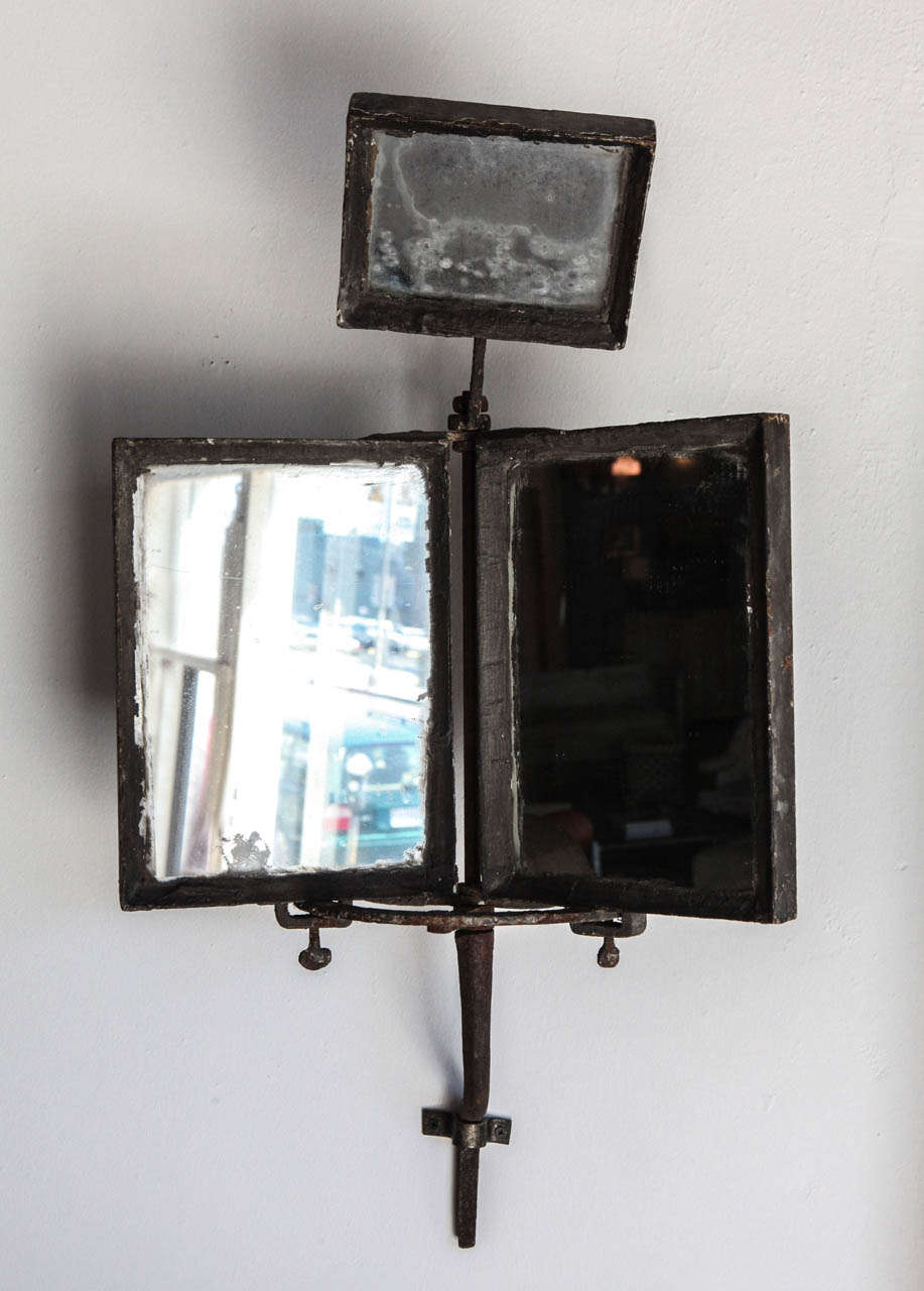 French Gentleman's Hanging Vanity Mirror, France, 18th Century