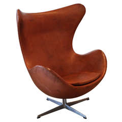 Arne Jacobsen Cognac Egg Chair, Denmark 1969