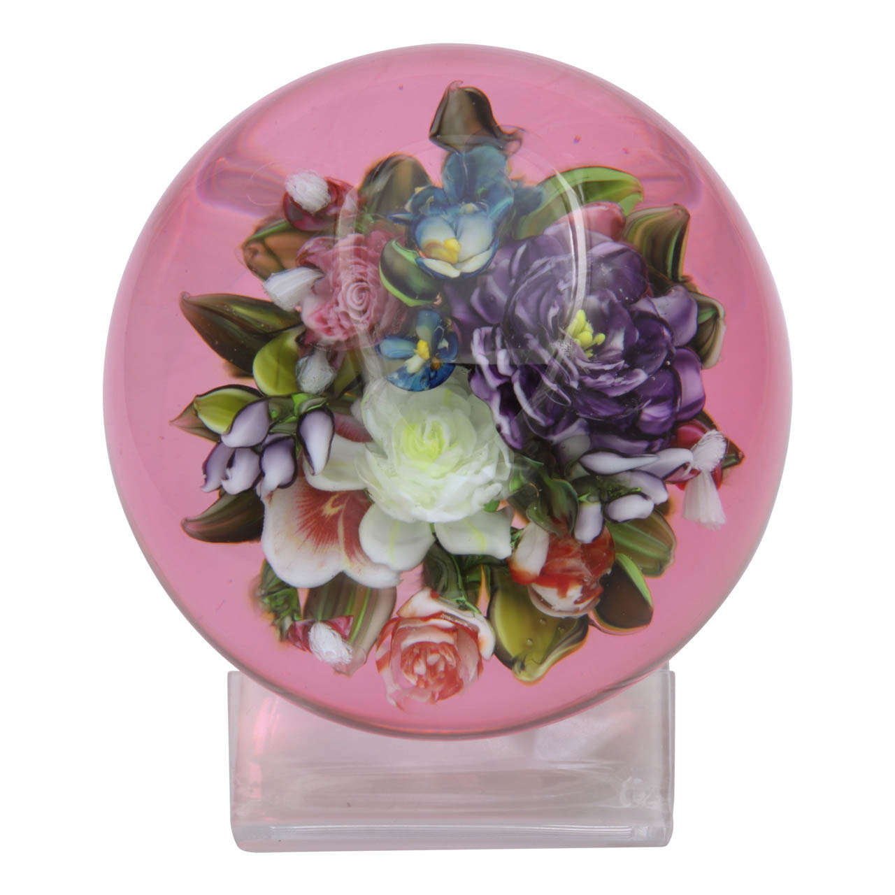 Rick Ayotte "Flowers of the Summer Season" Bouquet Paperweight For Sale