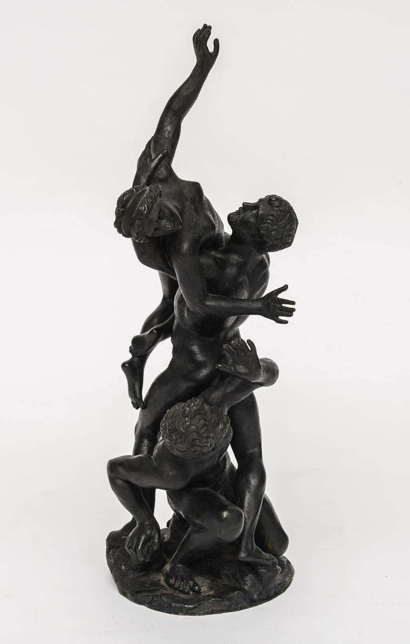 Italian 18th Century Bronze Group of the Rape of a Sabine Woman after Giambologna
