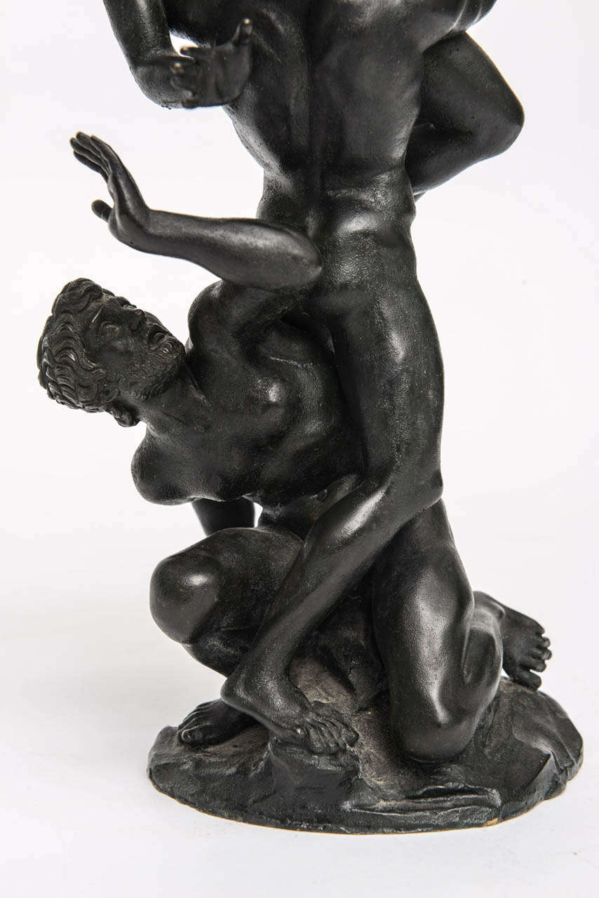18th Century and Earlier 18th Century Bronze Group of the Rape of a Sabine Woman after Giambologna