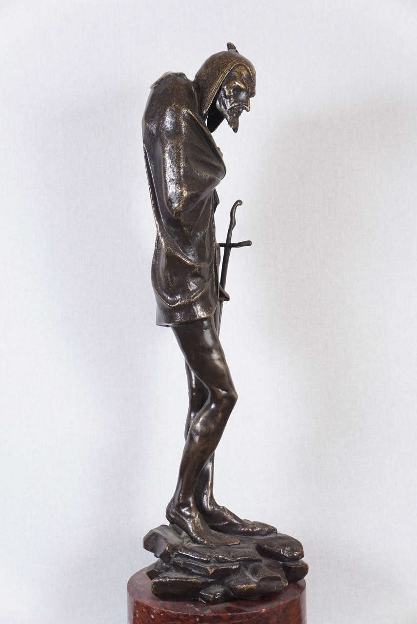 French Bronze Statue of Mephistopheles by Jacques Louis Gautier