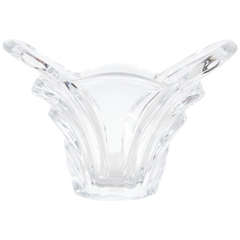 Gorgeous Mid-Century Modern Fluted Crystal Vase by Art Vannes 12