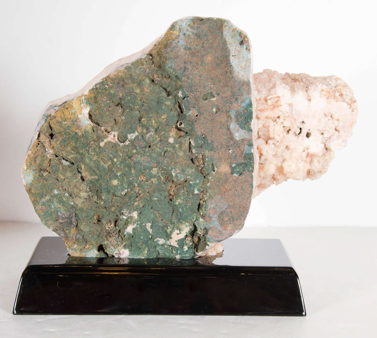 20th Century Resplendent Geode Crystal Specimen in Hues of Copper and Oyster Shell