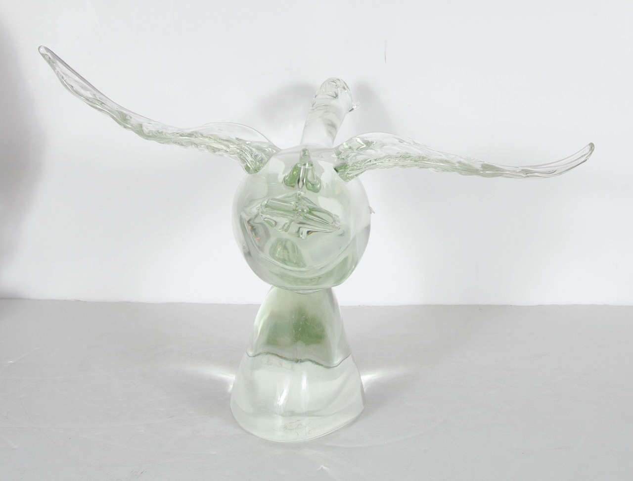 Superb Mid-Century Modernist Handblown Glass Canadian Goose By Licio Zanetti 1