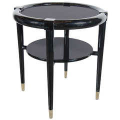 Mid-Century Modernist Two-Tiered Occasional Table by T.H. Robsjohn-Gibbings