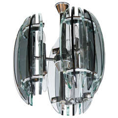 Ultra Chic Mid-Century Modernist Chandelier by Veca