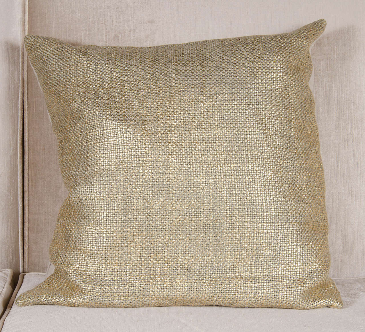 metallic gold pillows