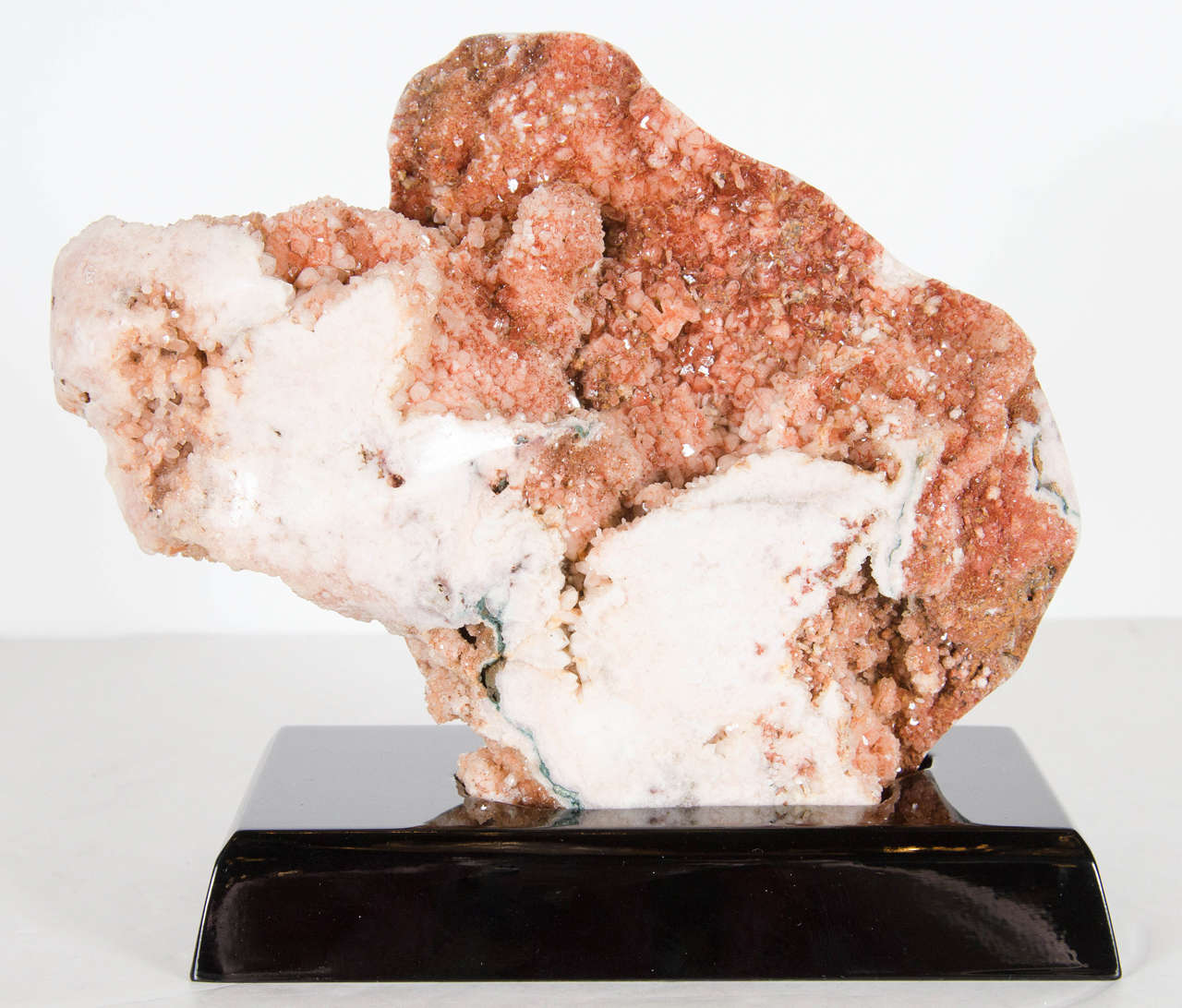 Resplendent Geode Crystal Specimen in Hues of Copper and Oyster Shell ...