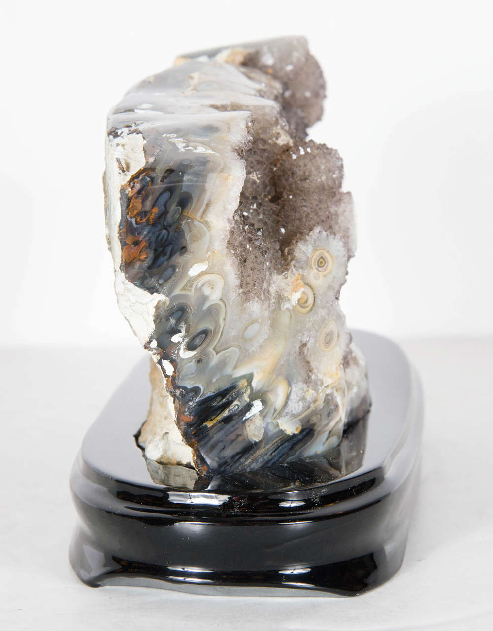 Organic Geode Crystal Rock Specimen For Sale at 1stdibs
