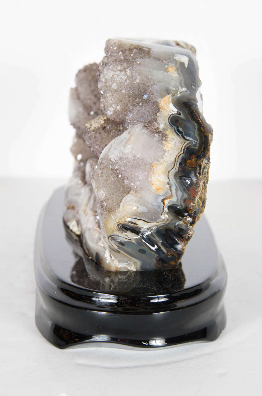 Organic Geode Crystal Rock Specimen For Sale at 1stdibs