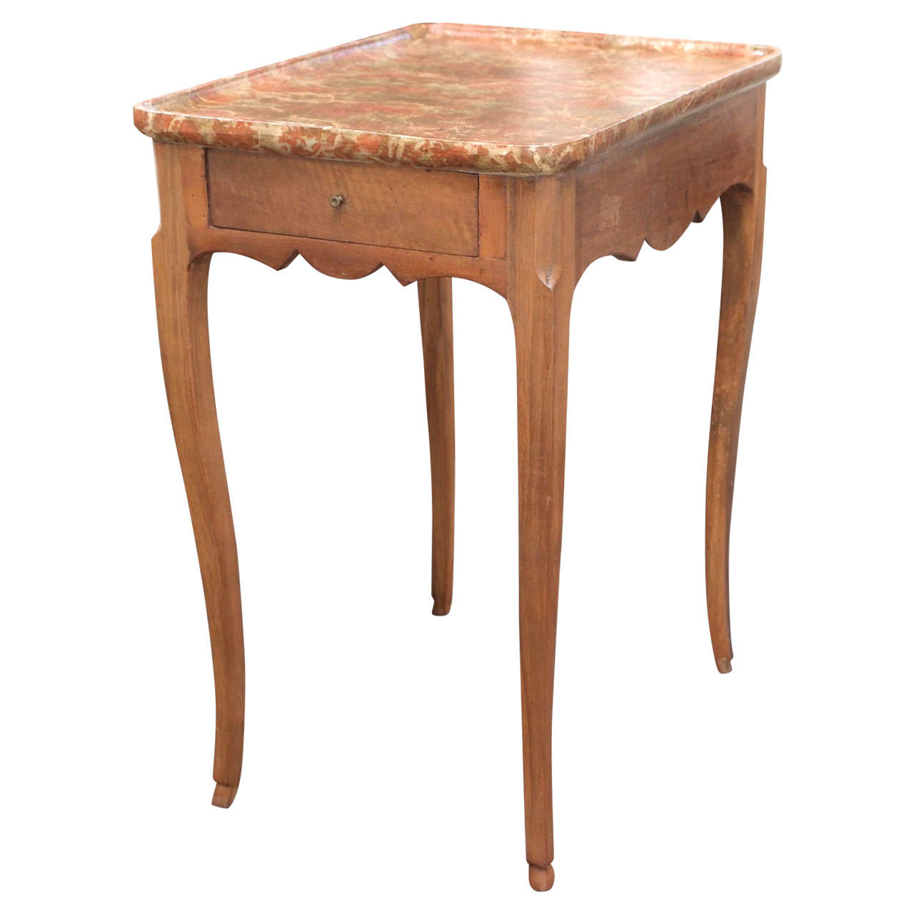 18th Century French Painted Side Table For Sale