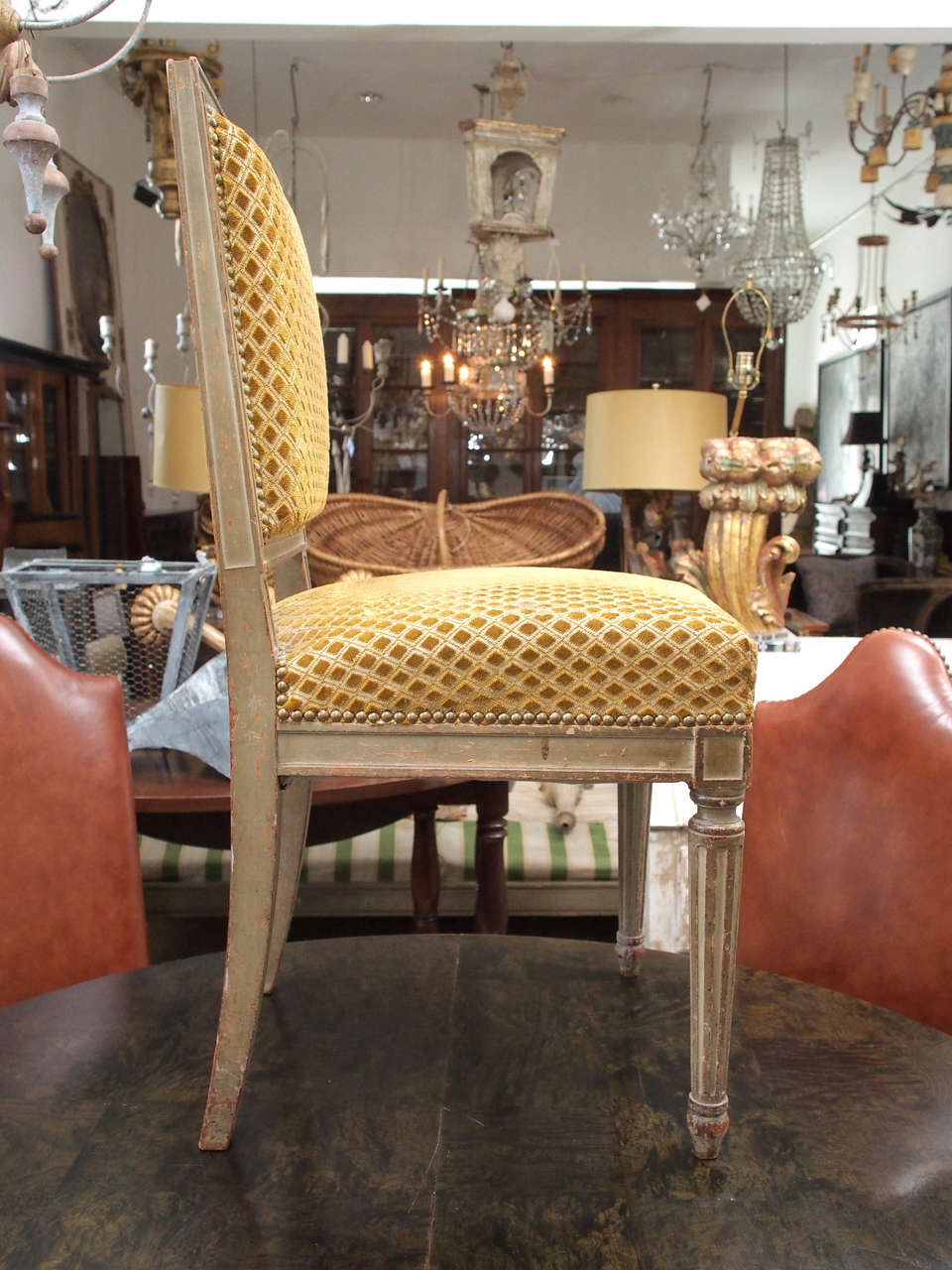 Set of Eight Louis XVI Style Dining Chairs 2