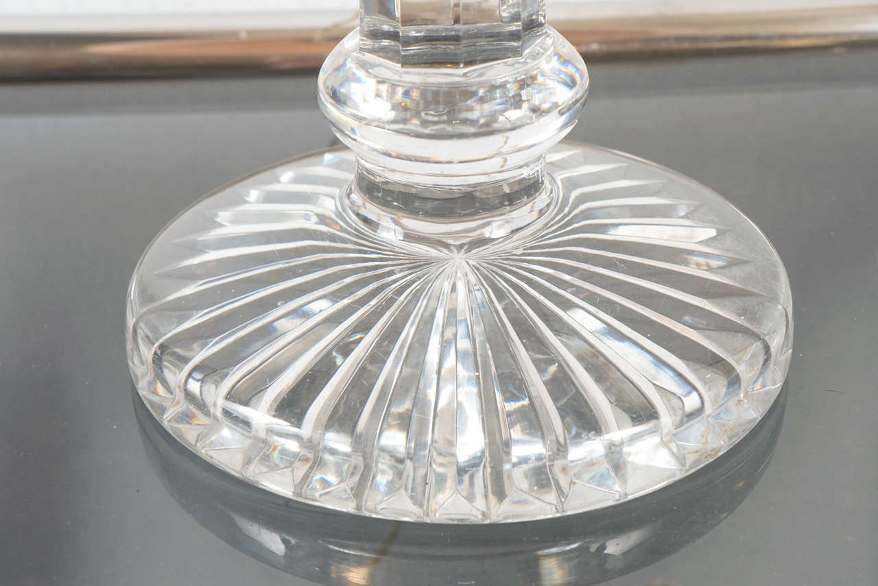 Cut Glass Baccarat Crystal Table Lamp