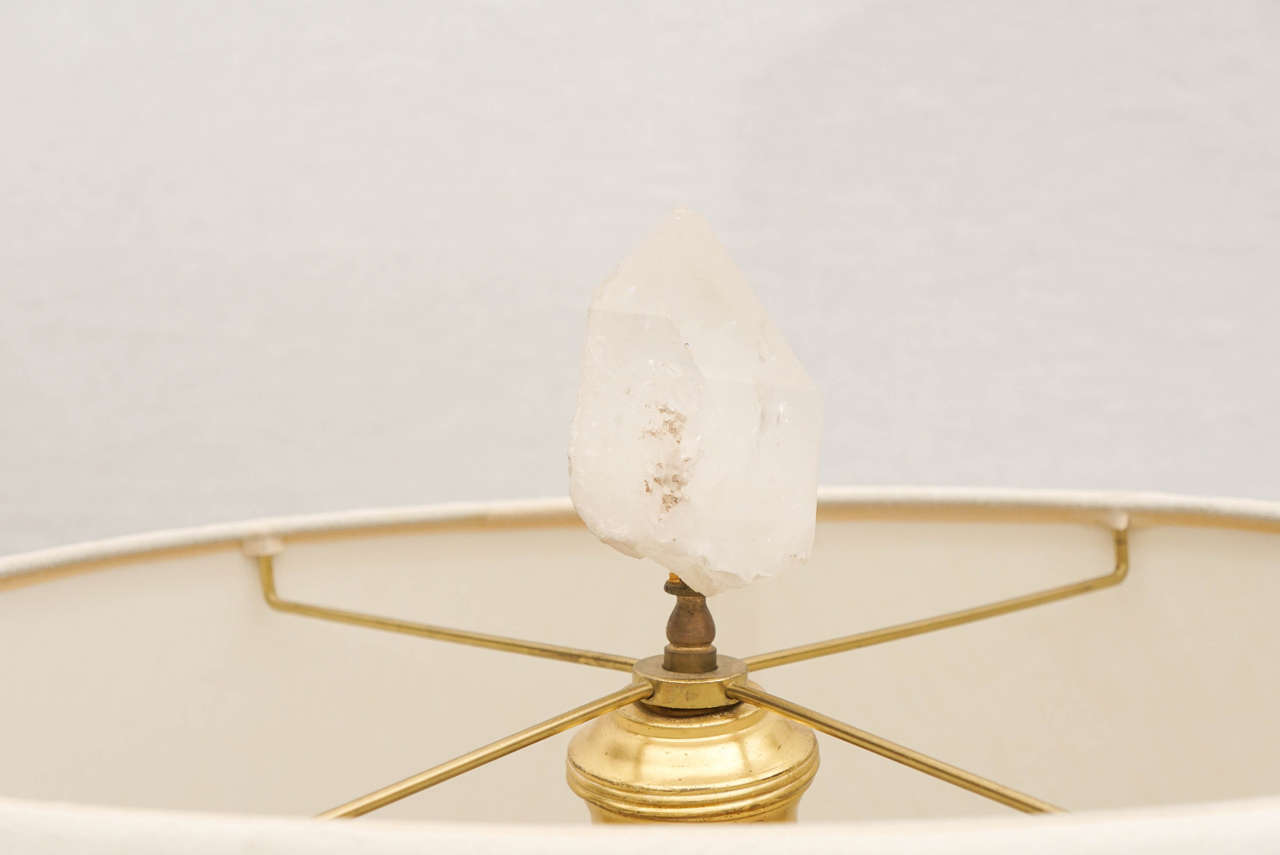 American Carole Stupell Rock Crystal Lamp