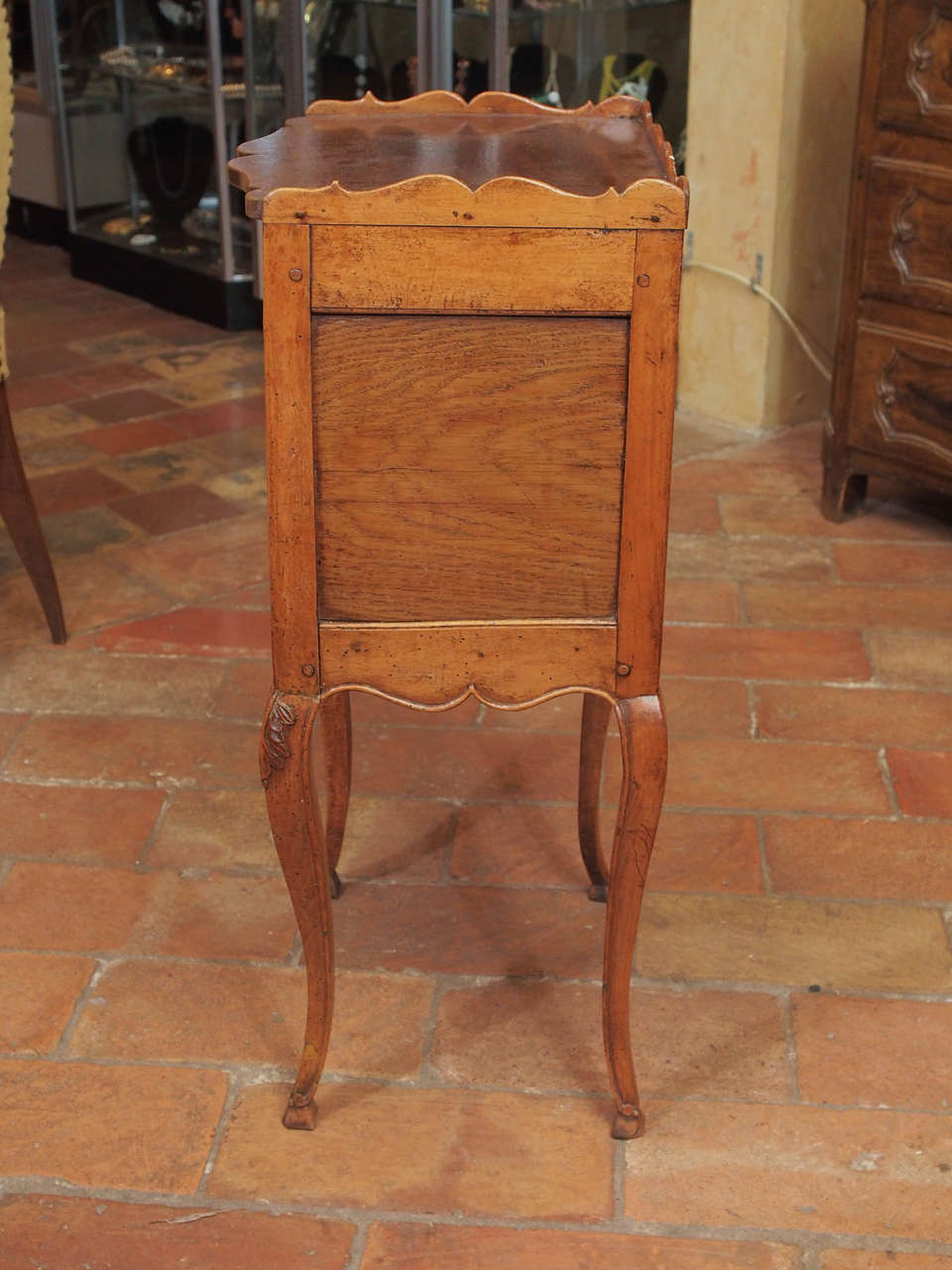 Iron 18th Century Walnut Side Table