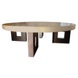 Paul Frankl cork top round  coffee/cocktail  table by Johnson