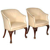 George III Leather Chairs
