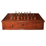 Antique Large Philippine Moro Chess Set & Game Box