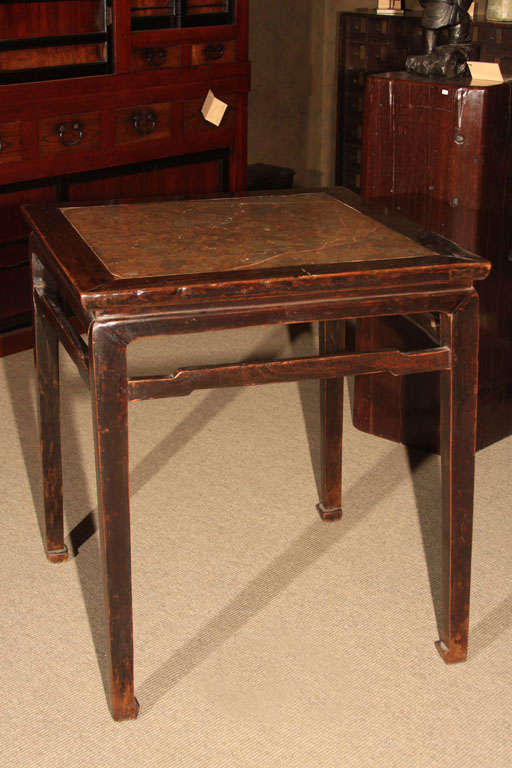 19th Century Chinese Pudding Stone Table For Sale