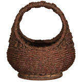 Antique Japanese Rope Braid Basket