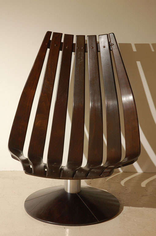 Bent Slat Egg Chair