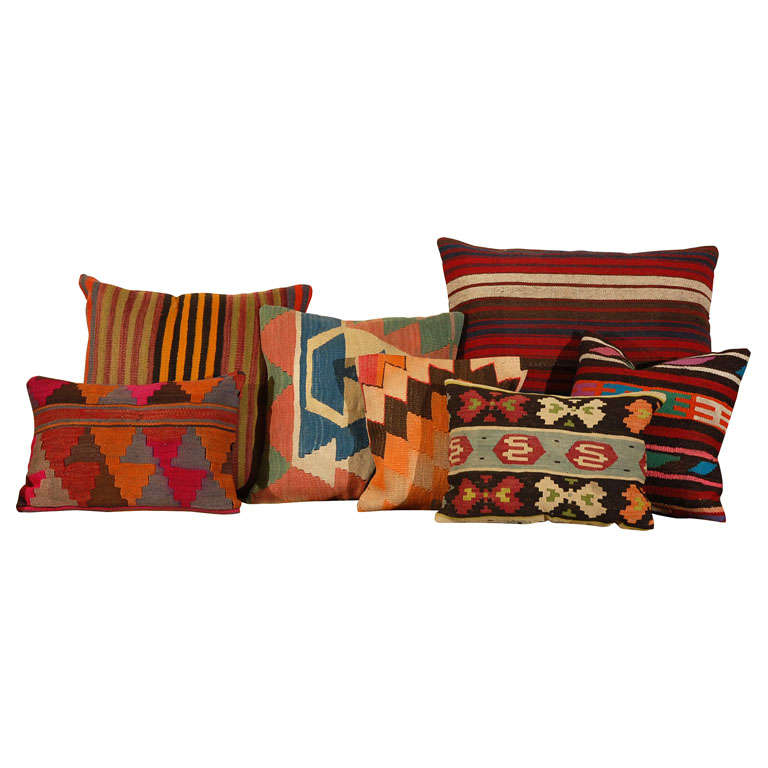 Assortment Of Kilim Rug Pillows at 1stdibs