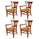 Set of 4 American Country Armchairs