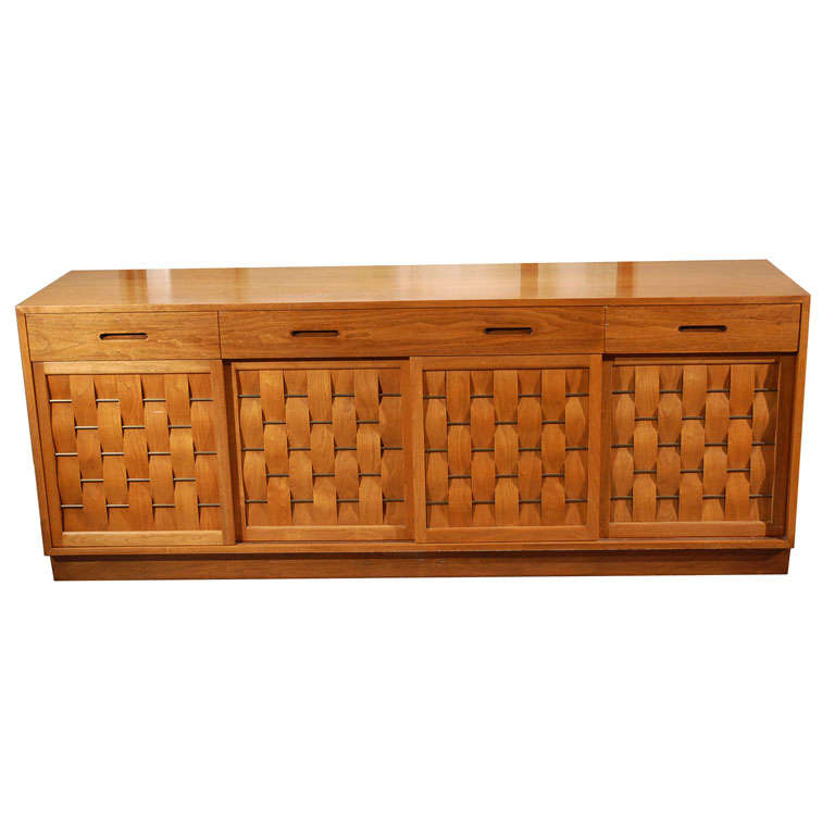 Classic Woven front buffet by Dunbar For Sale