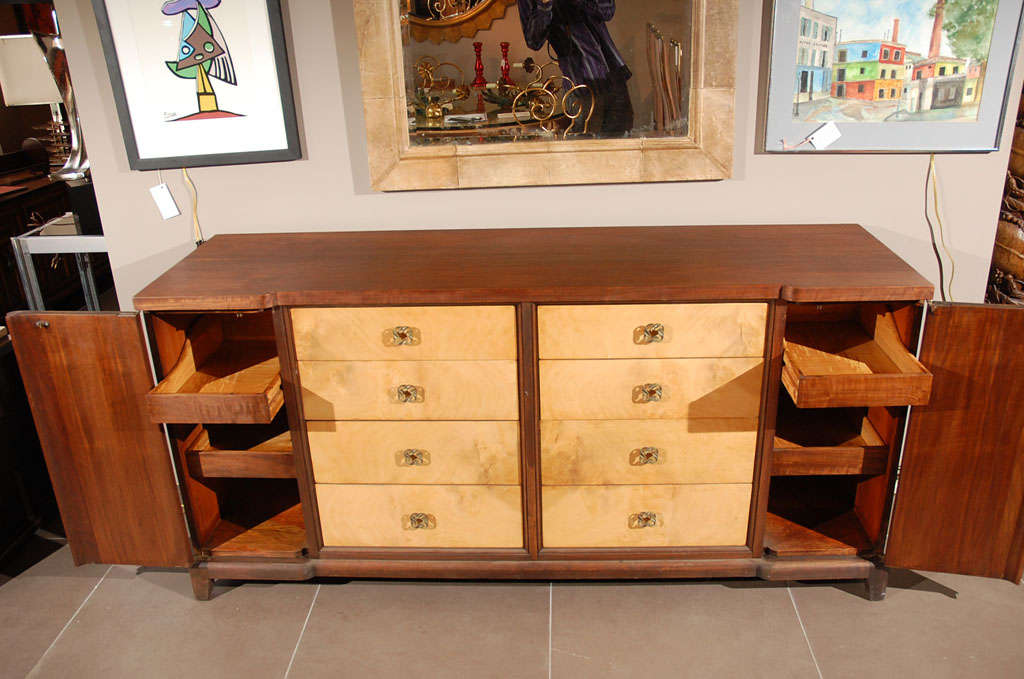 Brass Two Tone Dresser/Buffet For Sale