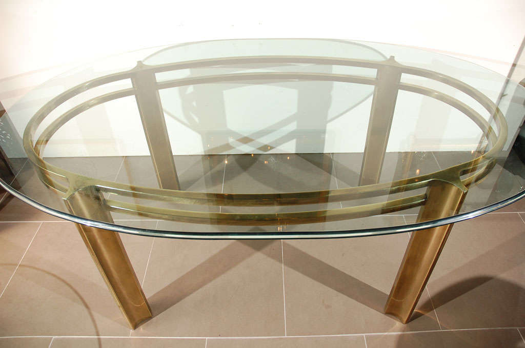 20th Century Mastercraft Oval Dining Table For Sale