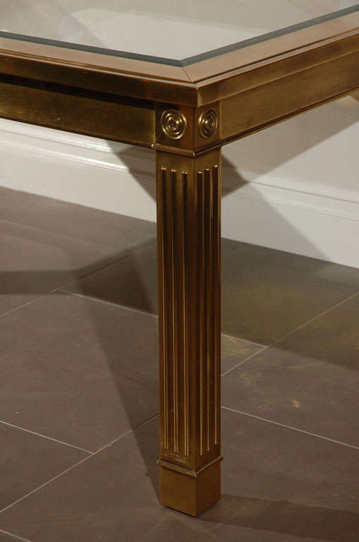 Mastercraft dining table with columnar legs For Sale at 1stDibs