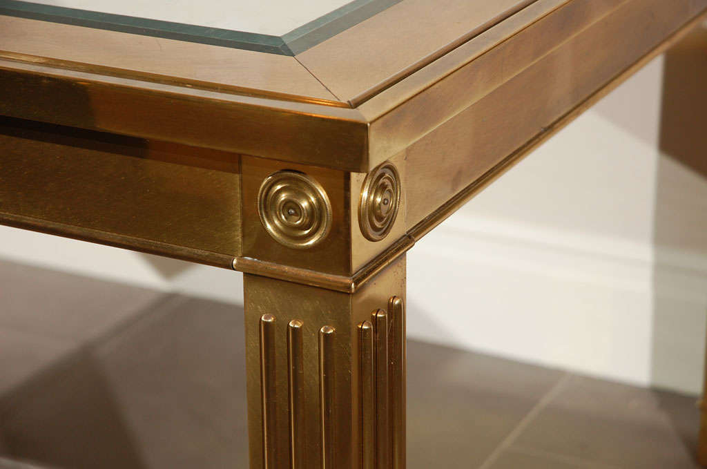 Mastercraft dining table with columnar legs For Sale at 1stDibs