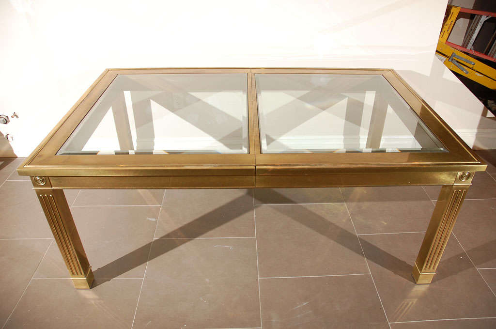 Mastercraft dining table with columnar legs For Sale at 1stDibs