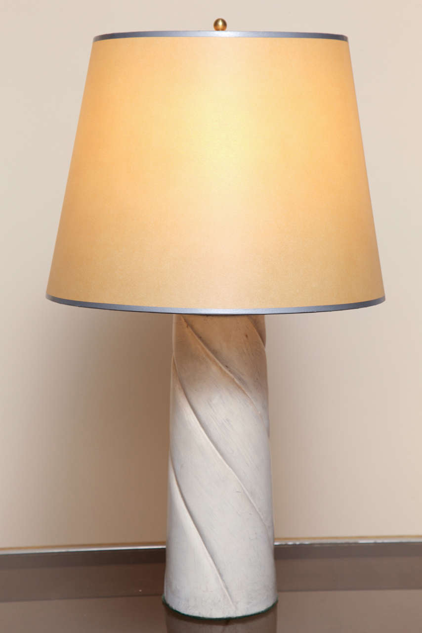 A Pair of American Plaster Table Lamps