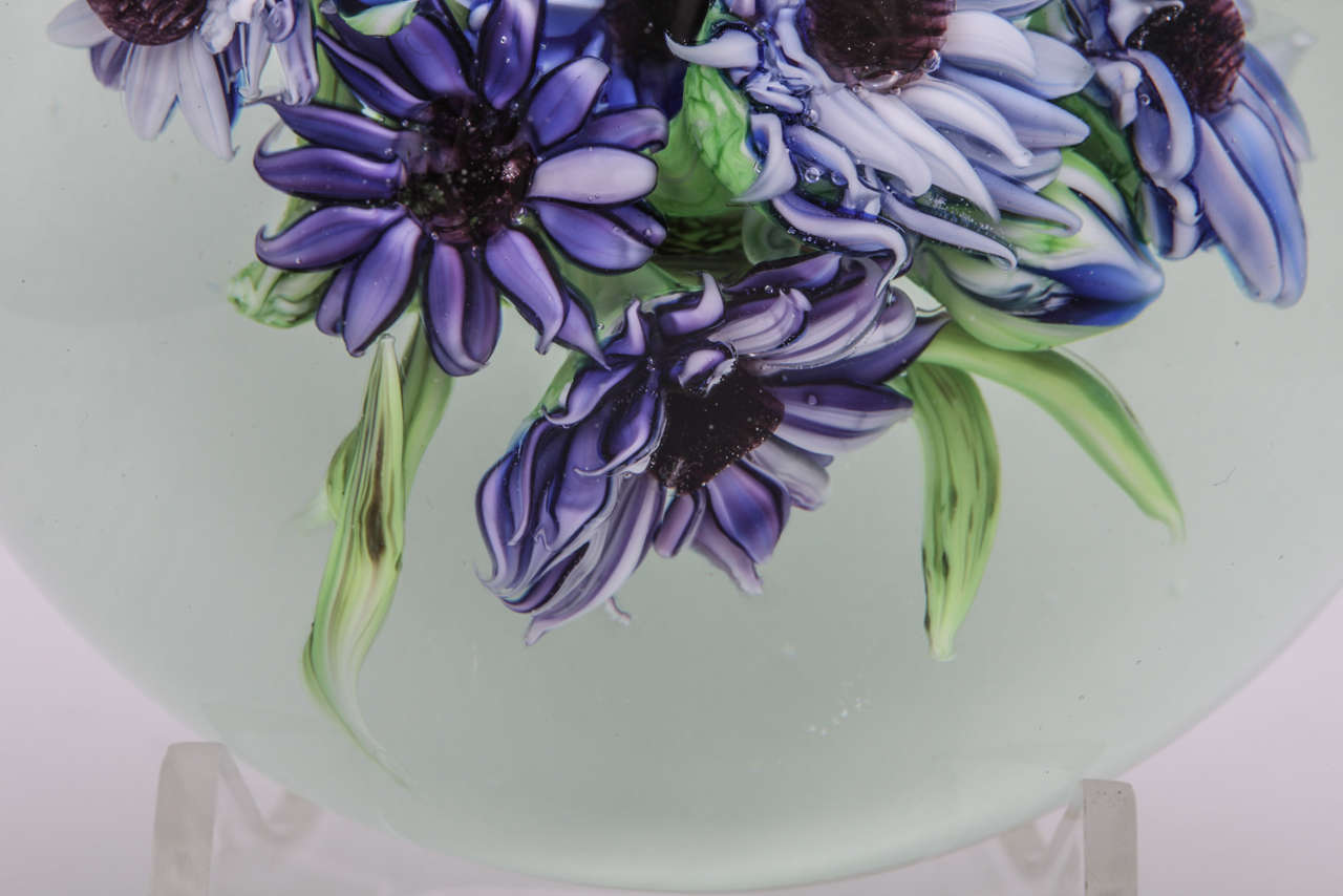 Beautiful Rick Ayotte Magnum Bouquet Paperweight, 